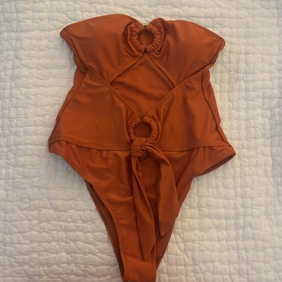 Burnt orange, women’s one piece bathing suit - Picture 5 of 5